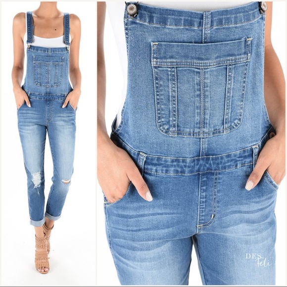 Last 1 - Store Closing‼️ Denim Overalls - Picture 3 of 4